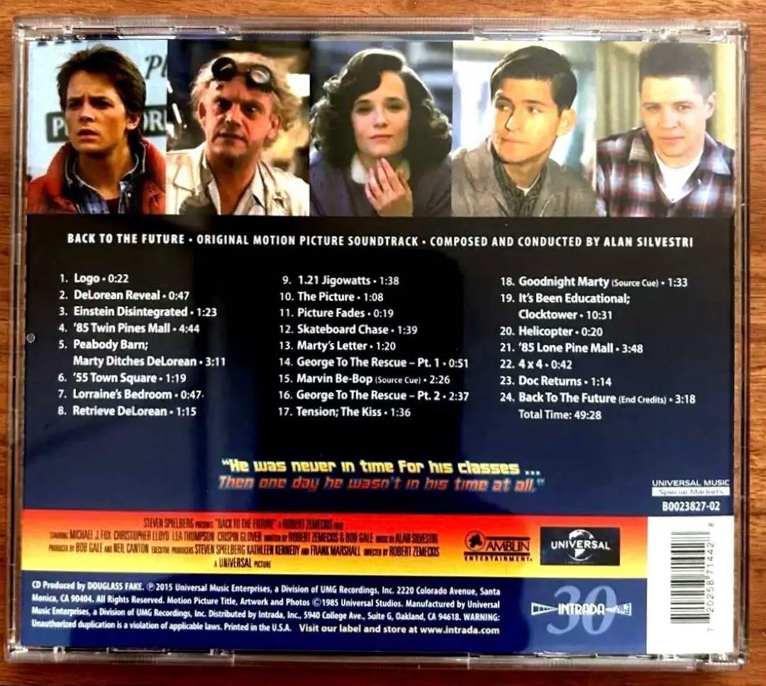 おまけ付き　美品『バック・トゥ・ザ・フューチャー』CD2枚セット