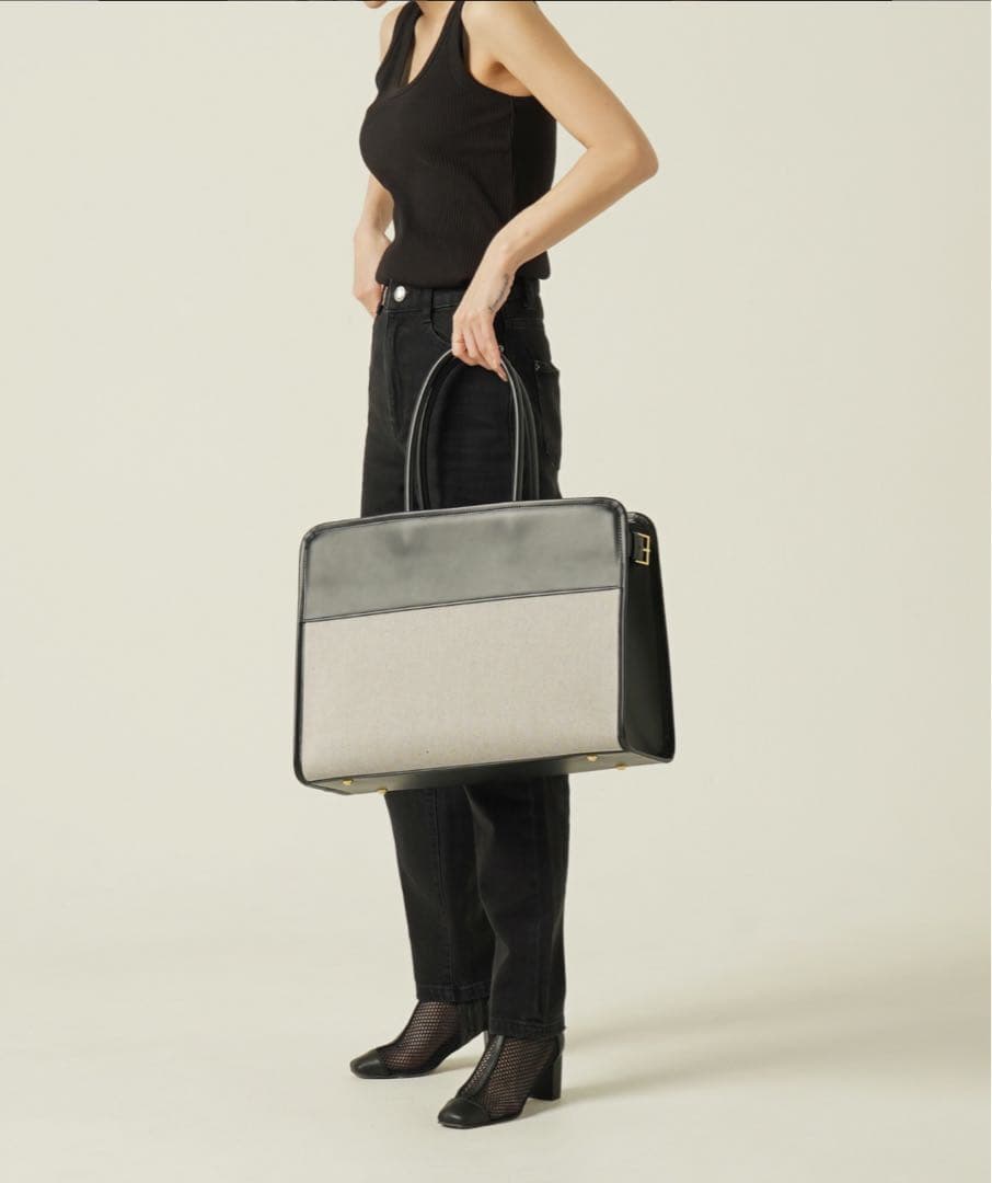 【新品•未使用】GINGER COMBI レザー 本革　トートバッグ