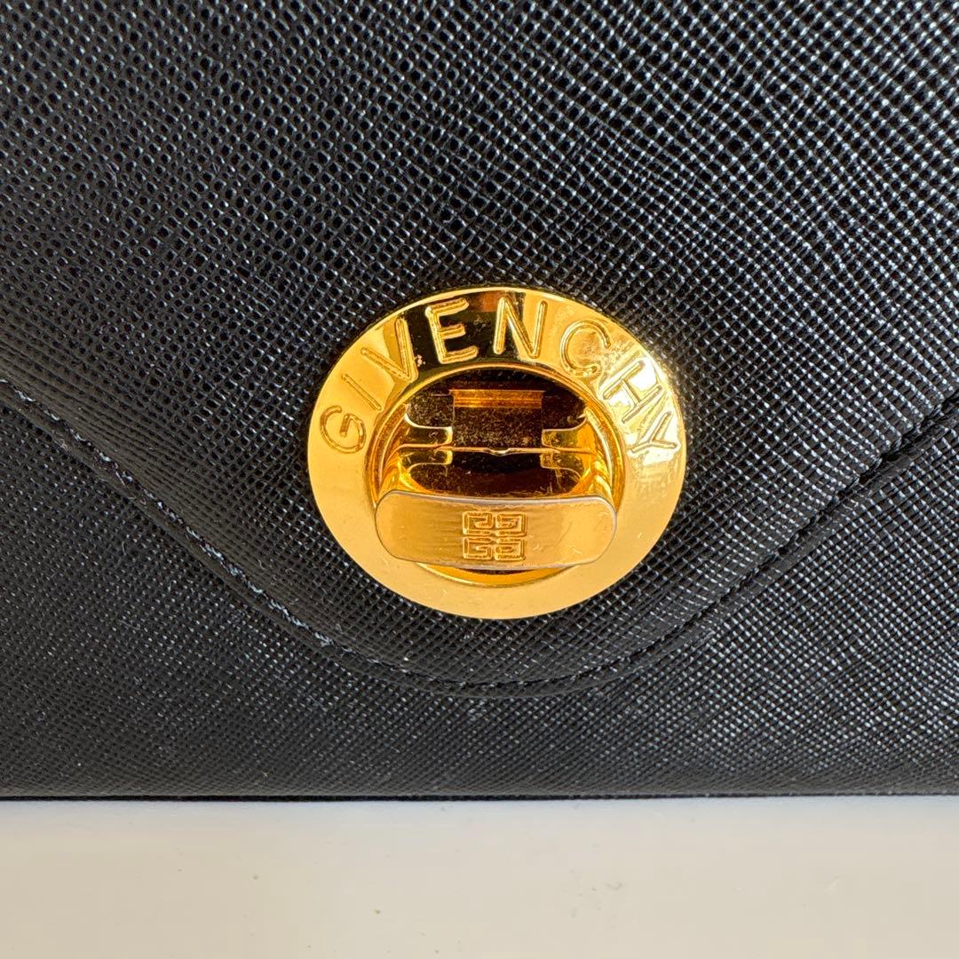 GIVENCHY 黒 レザーハンドバッグ