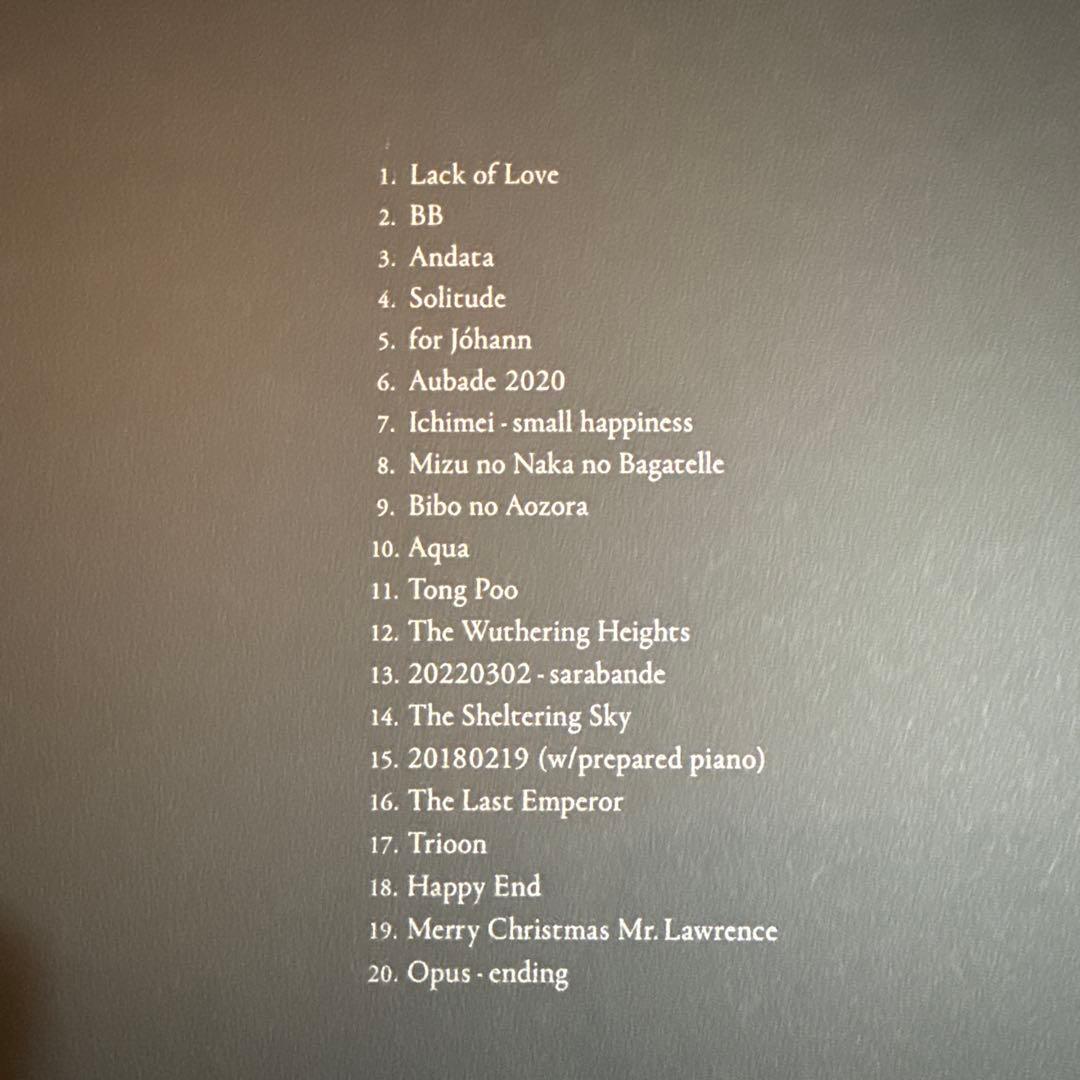 【初回盤】坂本龍一 Ryuichi Sakamoto Opus レコード