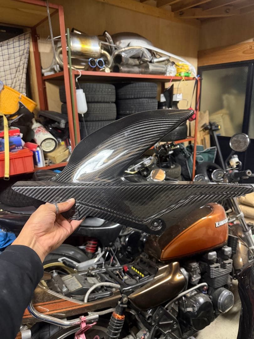 zx 25rカーボンリアフェンダー