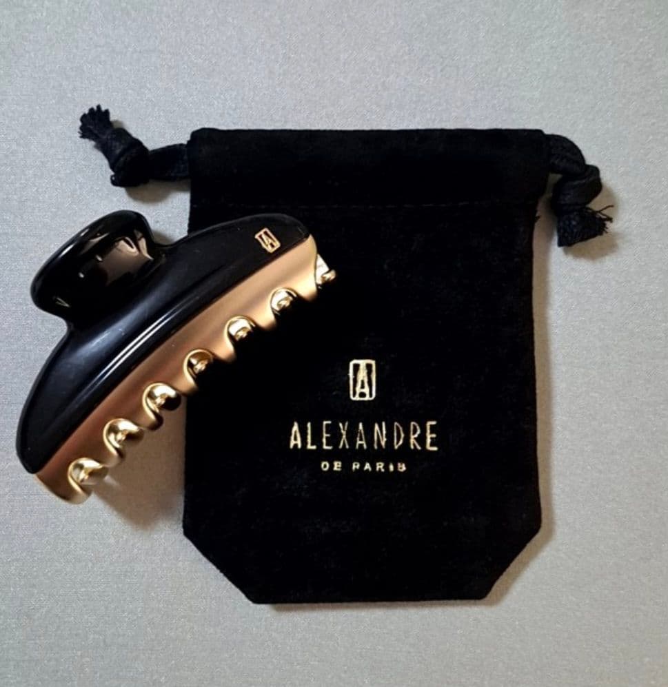 【美品】アレクサンドルドゥパリ M ヘアクリップ　人気のブラック 完売品