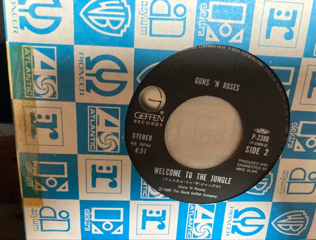 日本盤７インチ Guns N' Roses ガンズ・アンド・ローゼズ