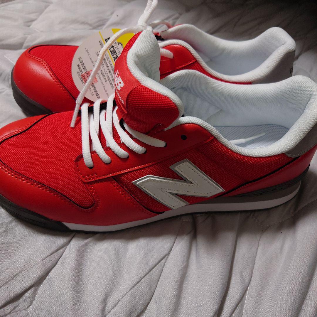 新品new balance 赤 スニーカー