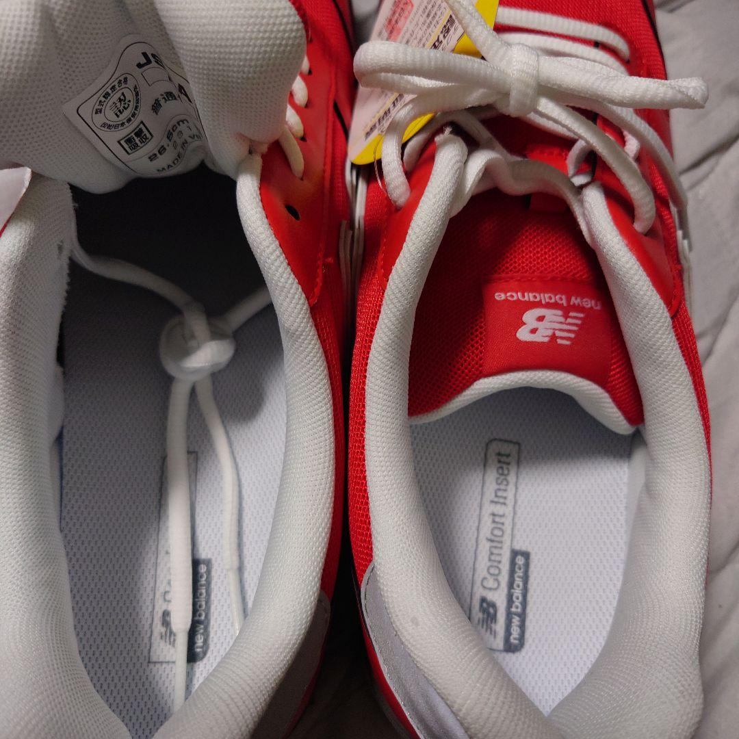 新品new balance 赤 スニーカー