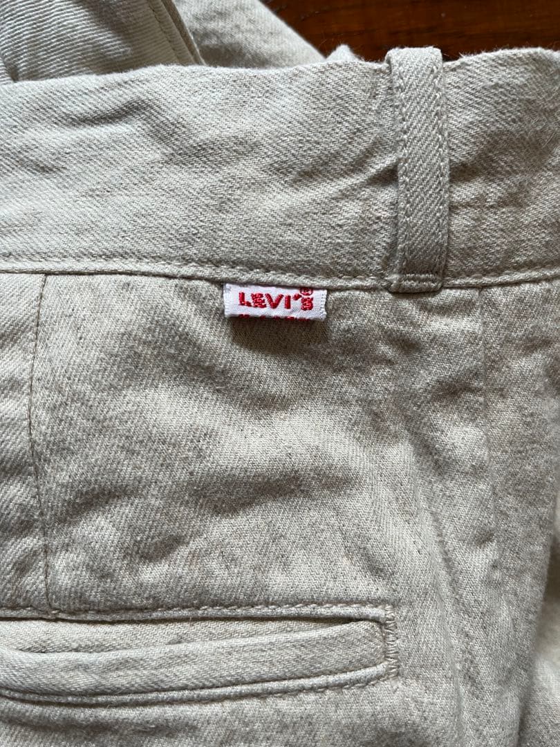 レア LVC 復刻 50s ワークパンツ 綿麻 リーバイス