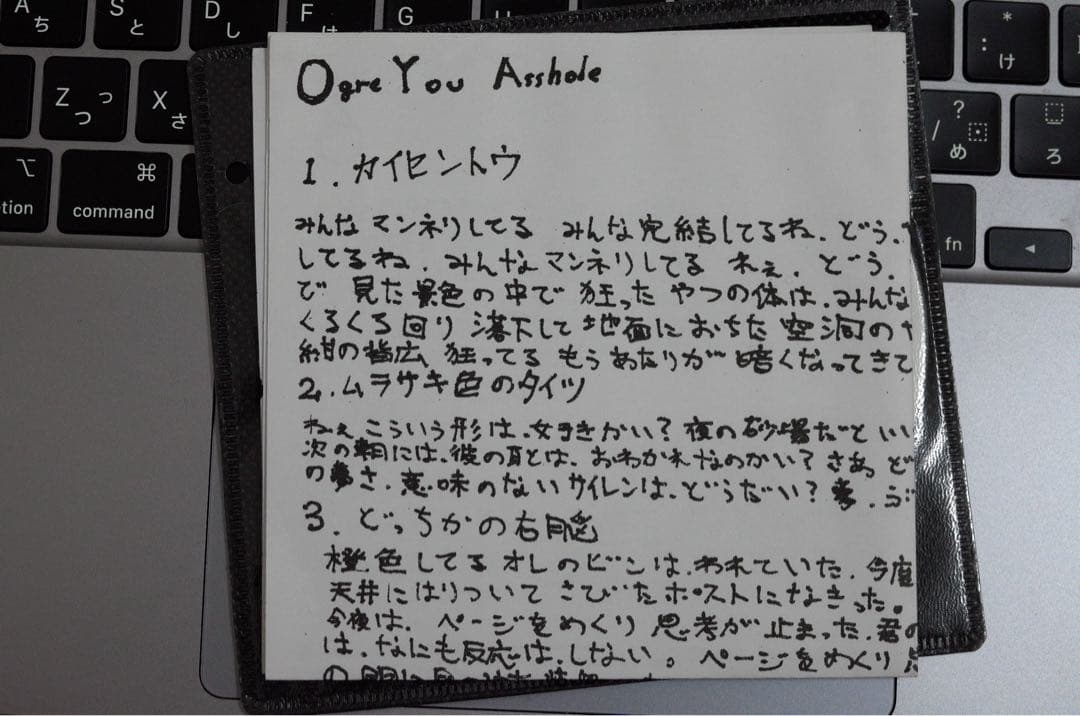 ＊＊Ogre You Asshole デモCDR