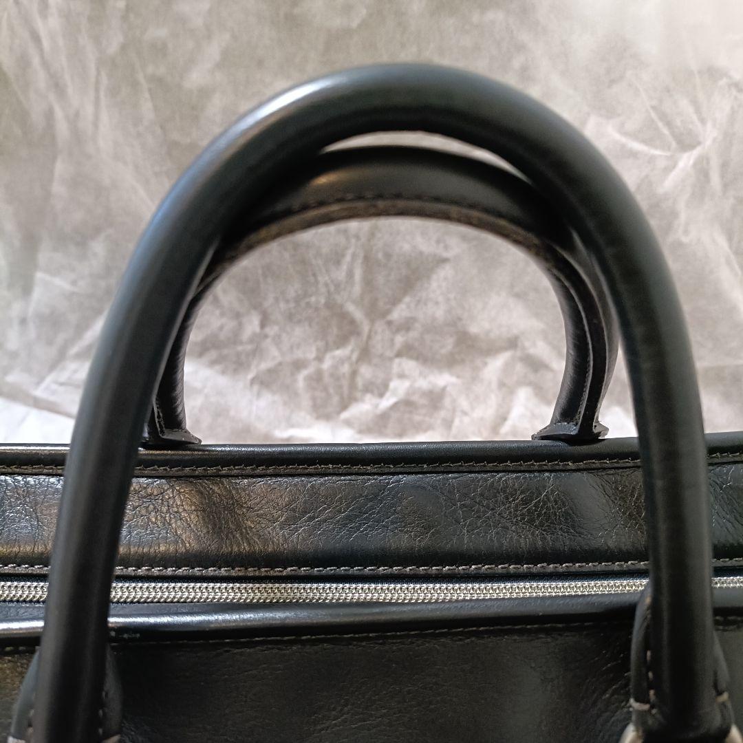 値下げ可☆極美品☆エルゴポック　レザー ビジネスバッグ　 A4収納 2way