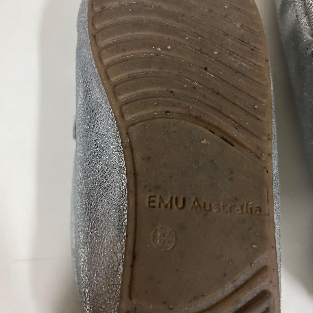 別注　レア　EMU Australia シルバー ファー モカシン　ムートン