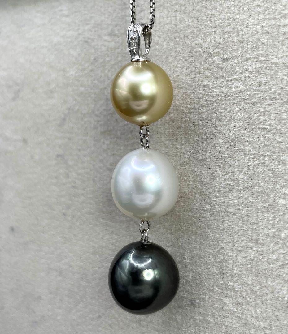 専用JA100★高級 スリーカラーパール ダイヤ K18WG ヘッド 鑑付