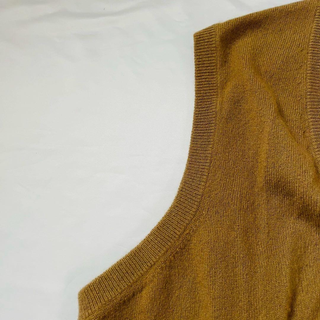 BUREBERRY LONDON バーバリー カシミア100 ベスト ブラウン