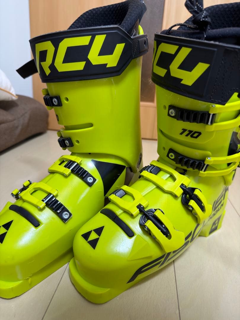 Fisher RC4 スキーブーツ 110 イエロー インナーシューズ付き