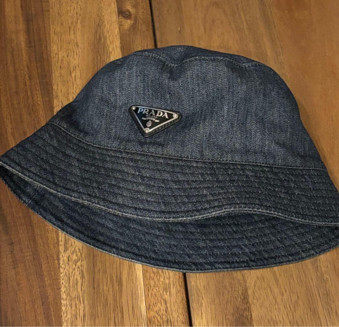PRADA バケットハット Mサイズ デニム