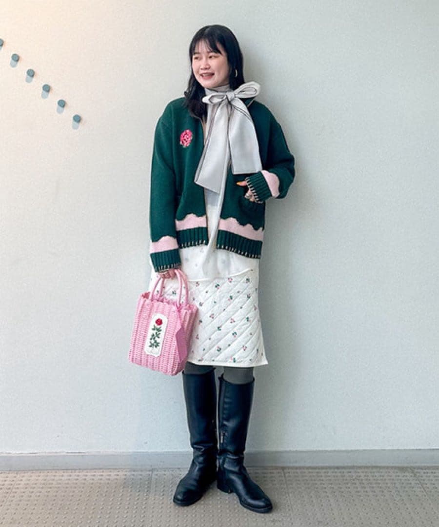 beams RURU MARY'S ルルメリー　ジャカードニットアウター