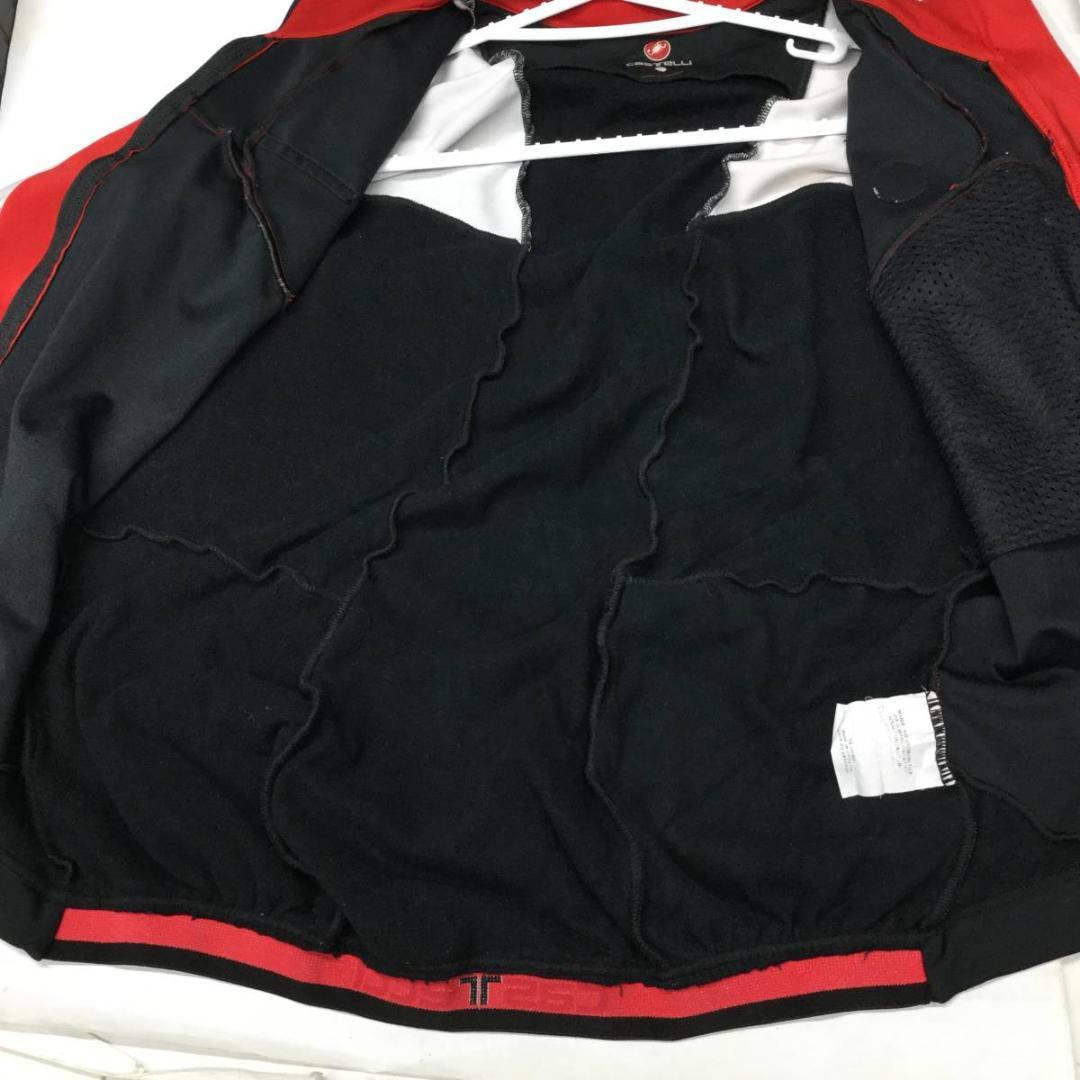 カステリ サイクルジャージ 長袖 裏起毛 ウインドストッパー Lサイズ