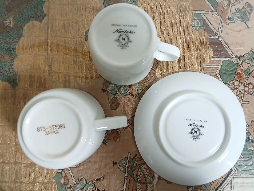 70年代　パンナム　ファーストクラス　機内　カップ　ソーサー　パンアメリカン航空