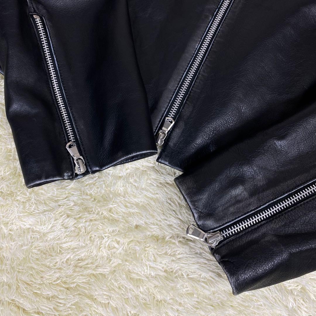 【新品タグ付】Deuxieme Classe ダメージ加工 レザージャケット