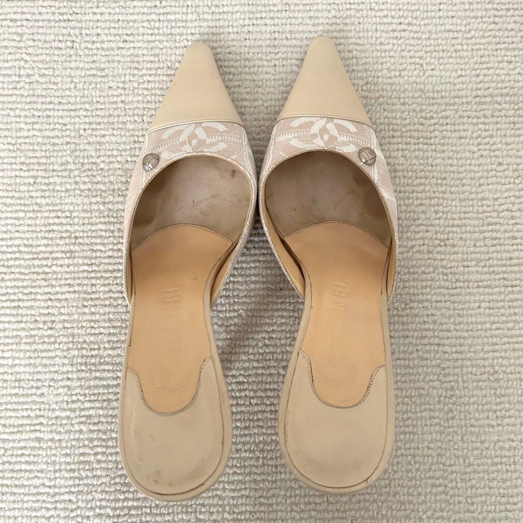 CHANEL シャネル パンプス ミュール ヒール 23cm