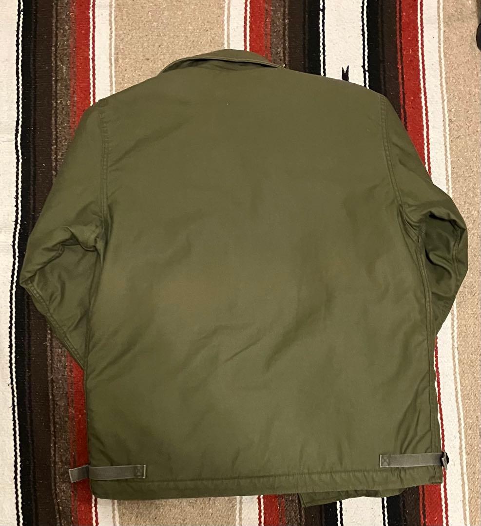 ジャケット・アウター US NAVY A-2 DECK JACKET 42-44 LARGE 80s