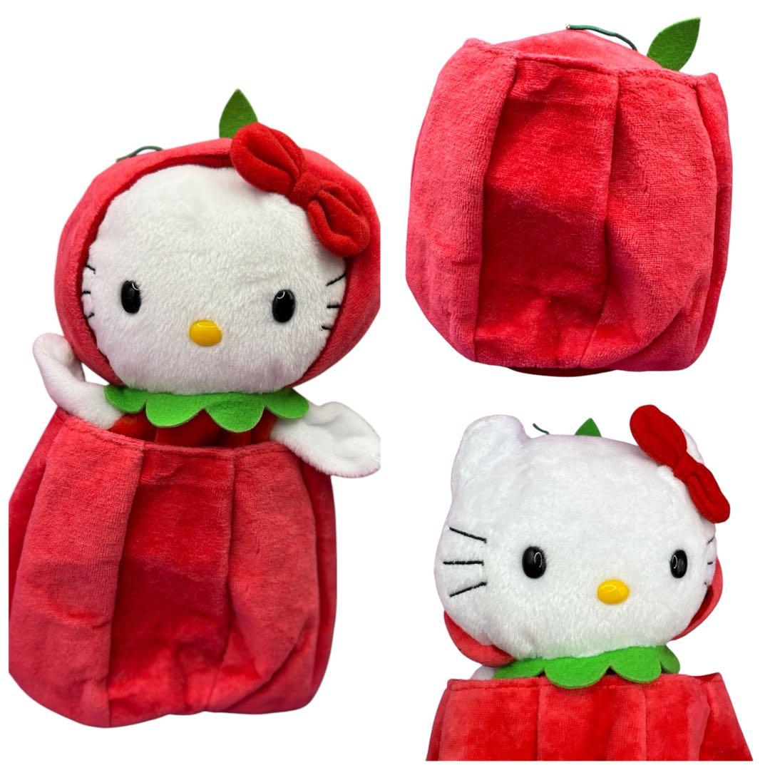 希少♡ハローキティ　りんご着ぐるみパペット人形　ぬいぐるみ　2002年