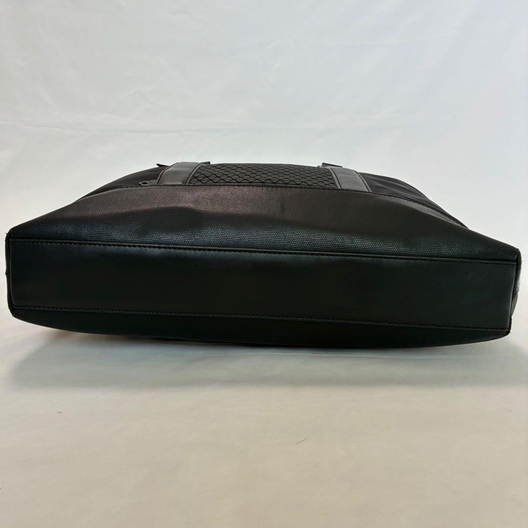 【極美品】ディーゼル ファブリック 2way ビジネスバッグ パネルロゴ A4可