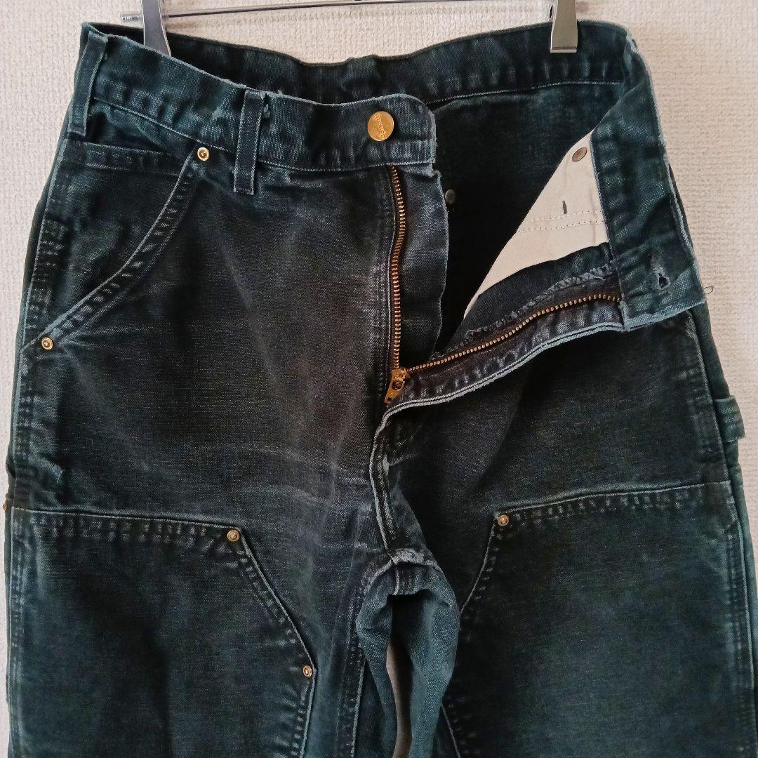 【鬼フェード】carhartt デニム ダブルニーペインターパンツ W73cm