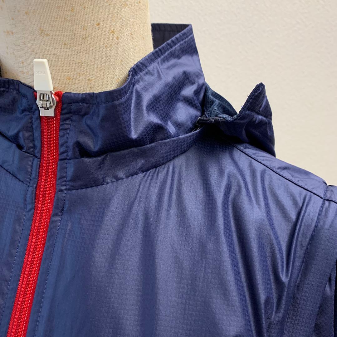 Callaway キャロウェイ　2wayクマ刺繍付ネイビーブルゾン　 LLサイズ