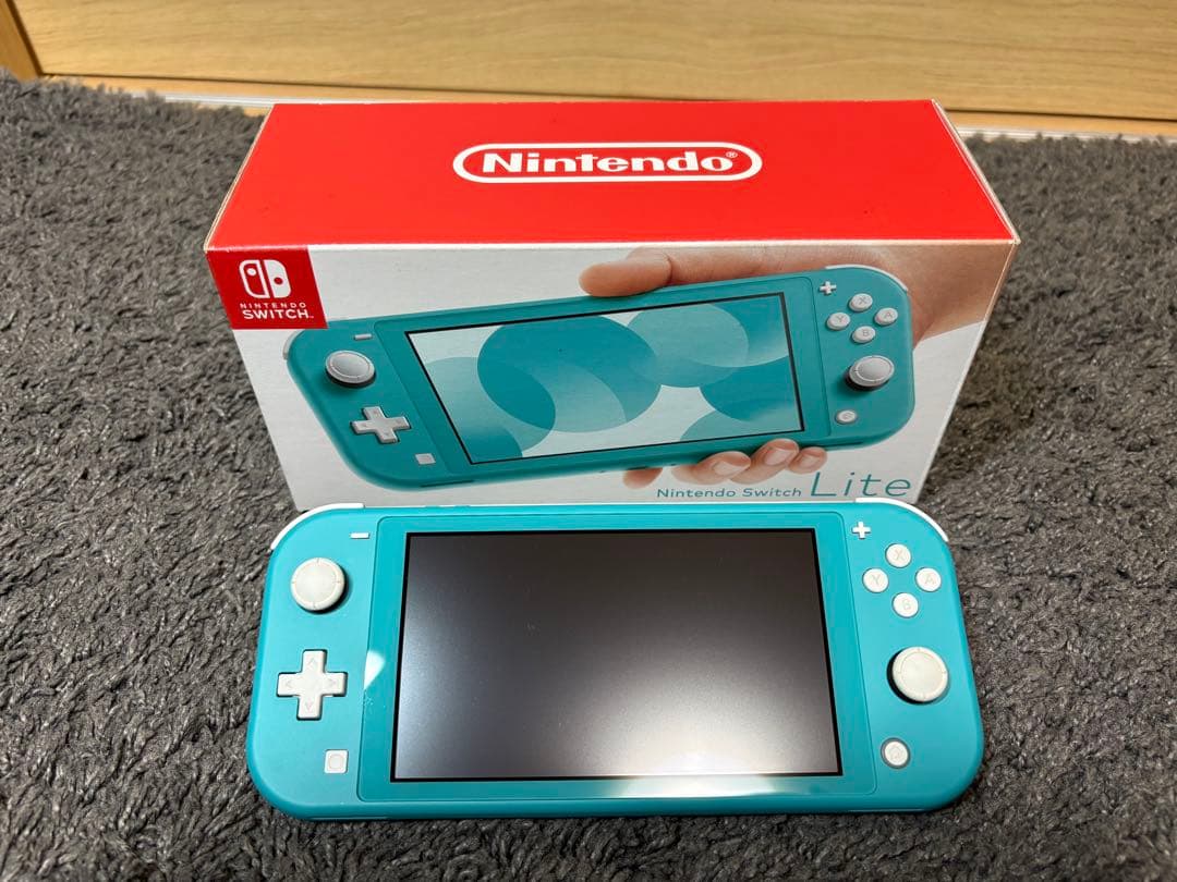 【美品 箱有り】Nintendo Switch Lite ターコイズ 充電器付き