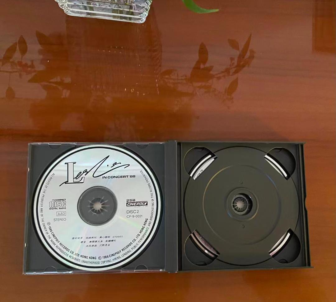 美品廃盤2×CD－張國榮 レスリーチャン1988年「張國榮演唱會 '88」収録盤