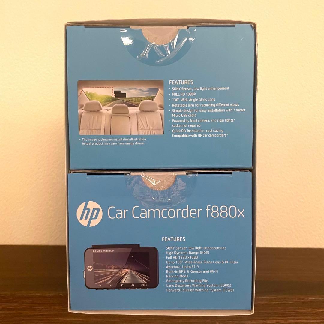 ✨hp ドライブレコーダー フロントリア2カメラ f880x RC3u ドラレコ
