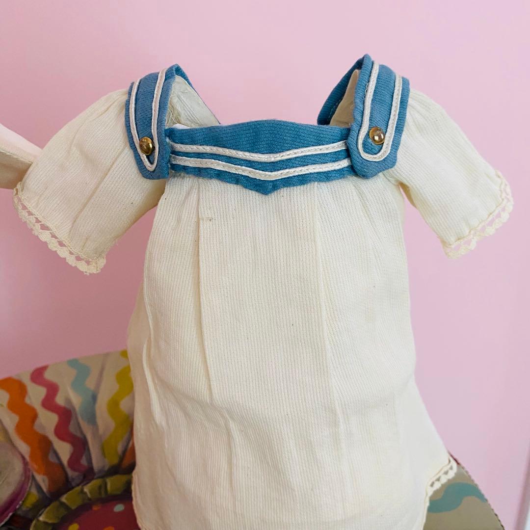 アンティークドールのセーラードレス&ハット