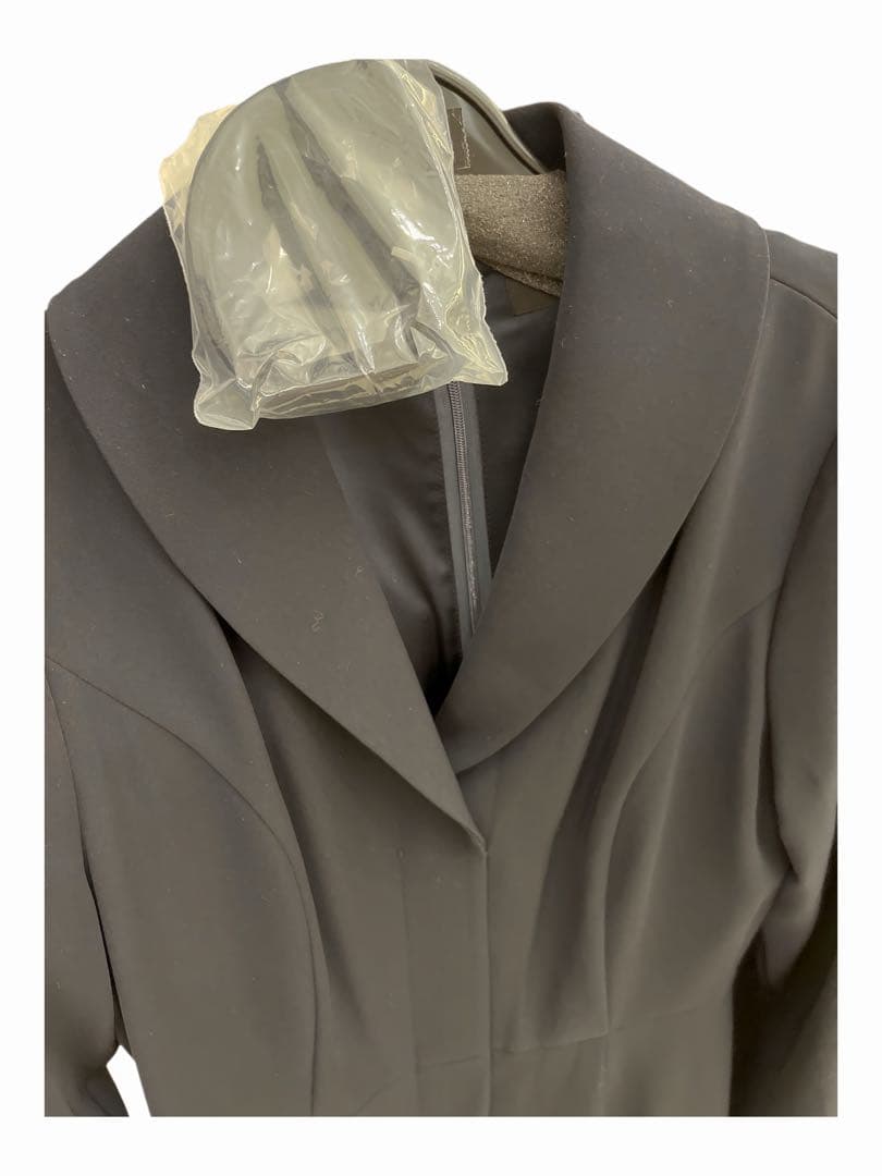 新品タグ付anuas ワンピースネイビー セレモニーテイラーワンピースM