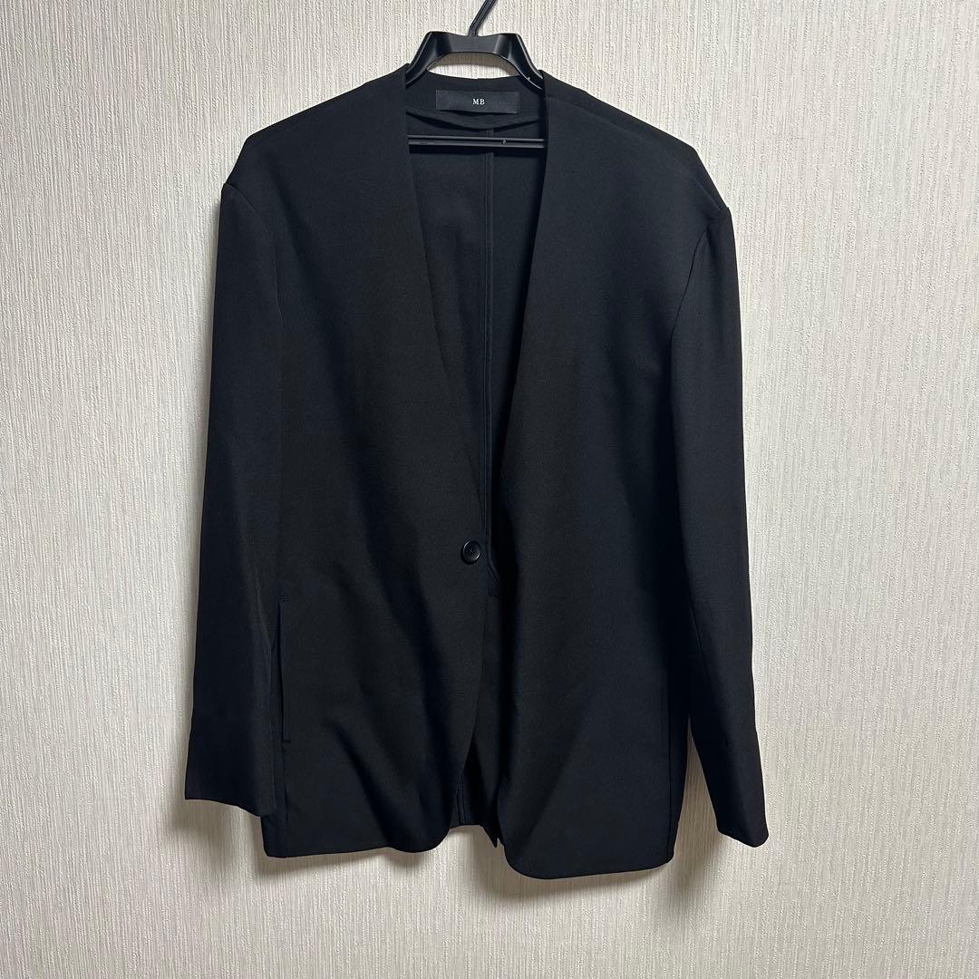 MBスタンダード ノーカラージャケット ブラック Sサイズ