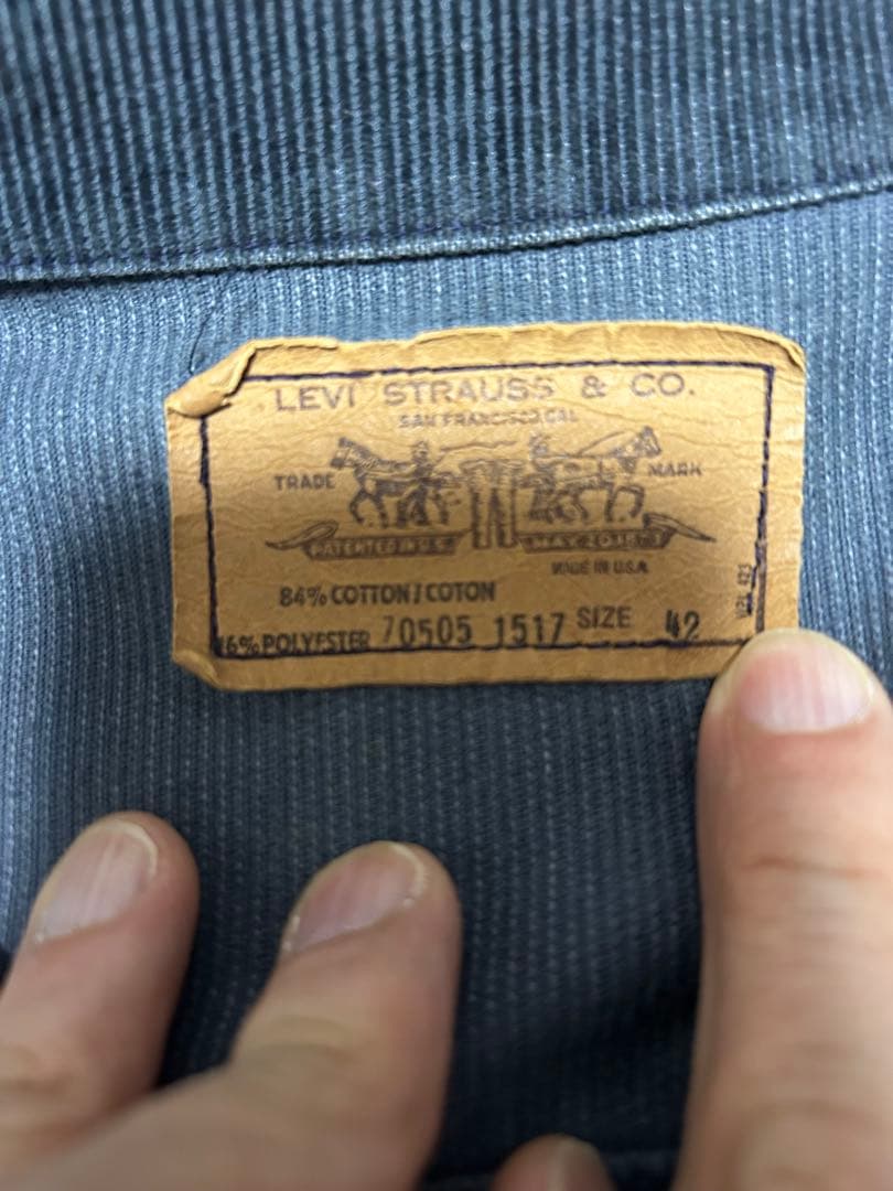 70s 雰囲気抜群　levi's 70505 1517 コーデュロイジャケット