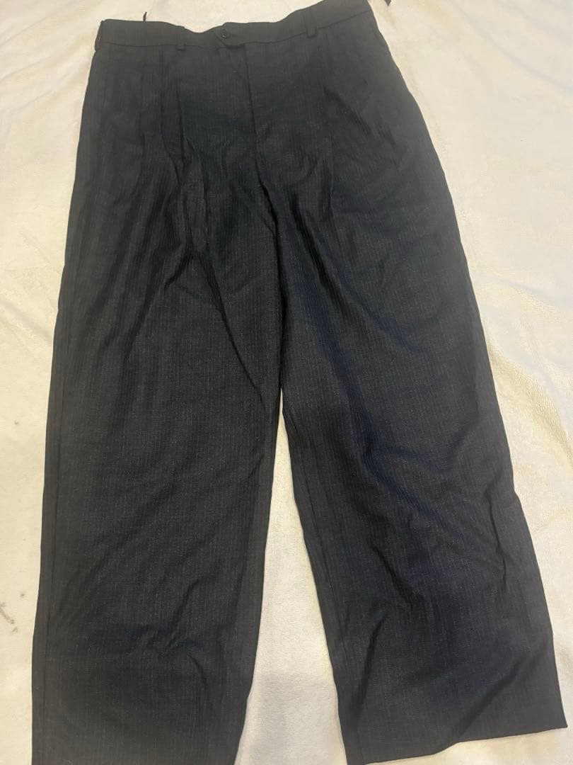 CELINE シャドウストライプスケートパンツ ウールスラックスパンツ