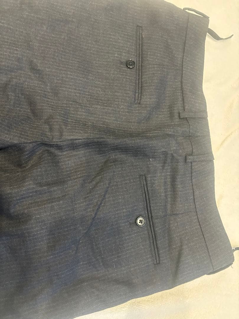 CELINE シャドウストライプスケートパンツ ウールスラックスパンツ