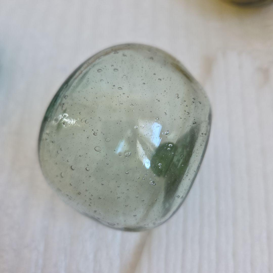 ガラス浮き玉 ガラス玉 ゆがみ２ ☆缶茶１ SA