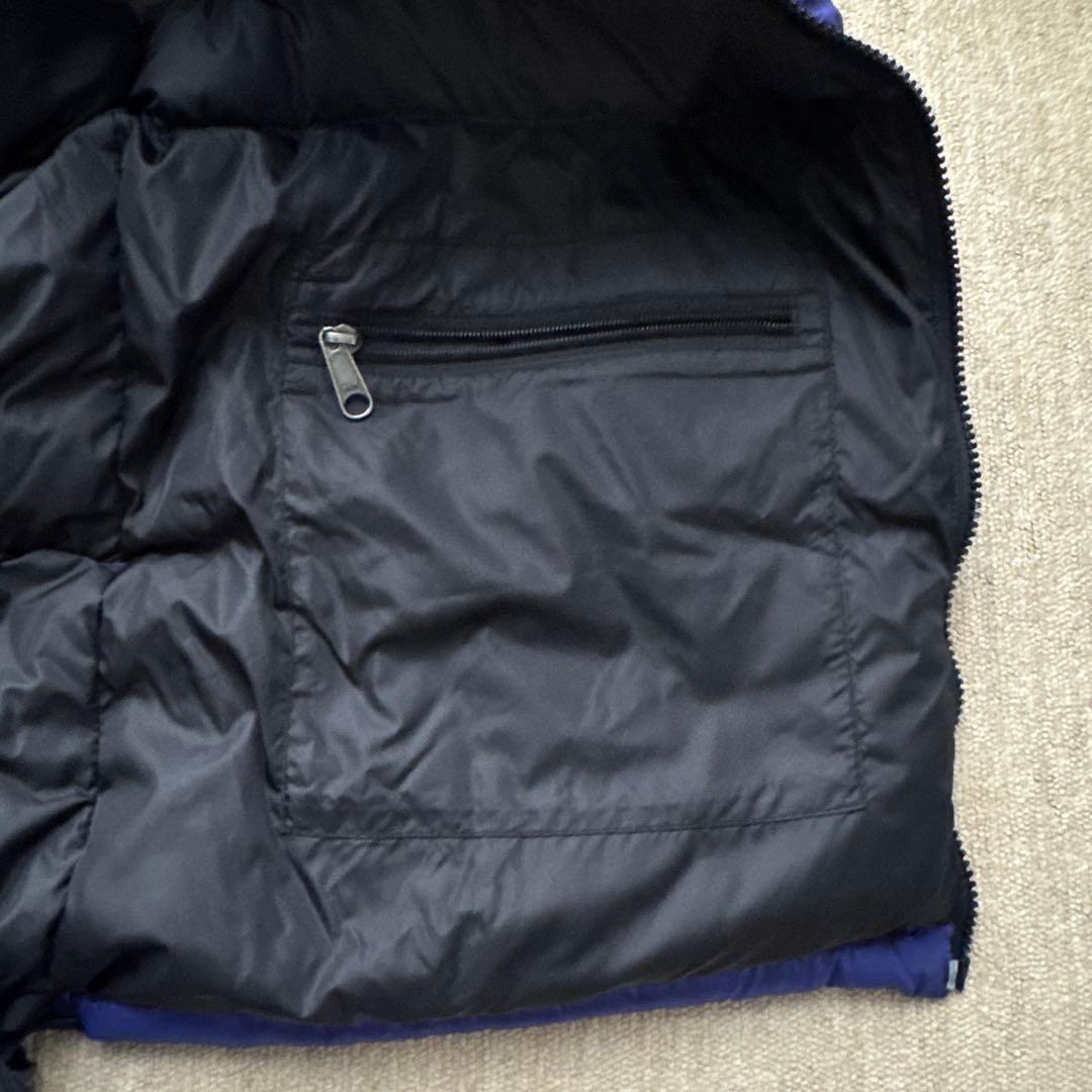 真*紀様 THE NORTH FACE ヌプシベスト ダウンベスト L 青黒 バ