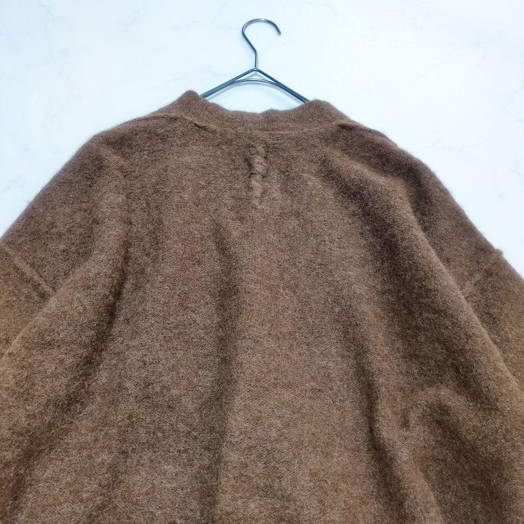 pas de calais✨️ベビーアルパカ 起毛ロングカーデ 暖かふわり仕立て
