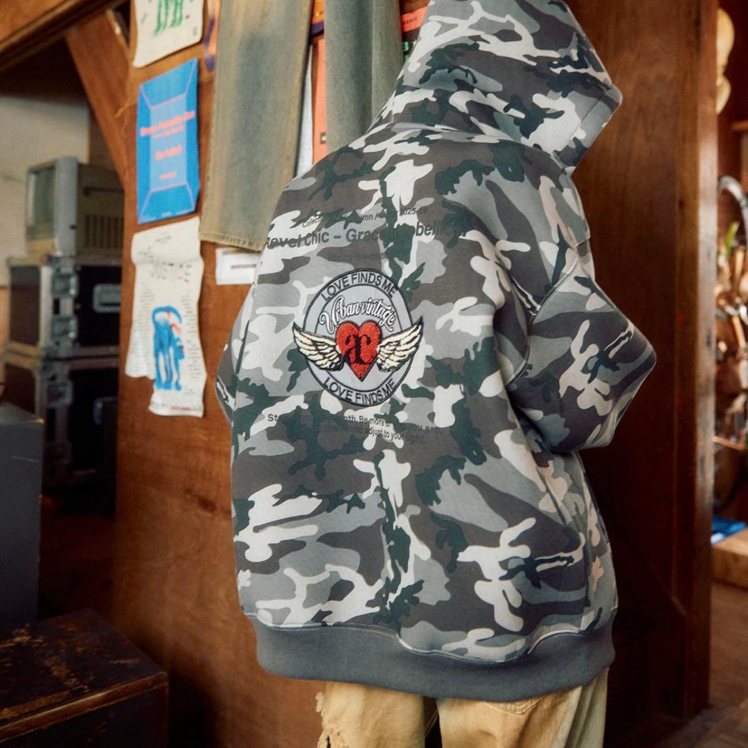 アクレント エンジェルハートロゴジップフーディ