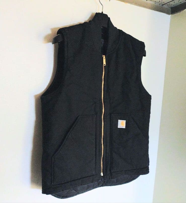 ❒Carhartt【ブラック 】ダックベスト USED美品✨ワンウォッシュ