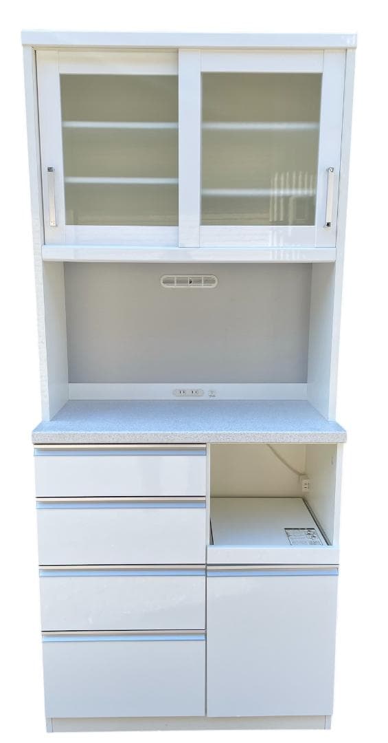 大阪京都限定 ニトリ 共和産業 食器棚 シャロー 幅90cm キッチンボード