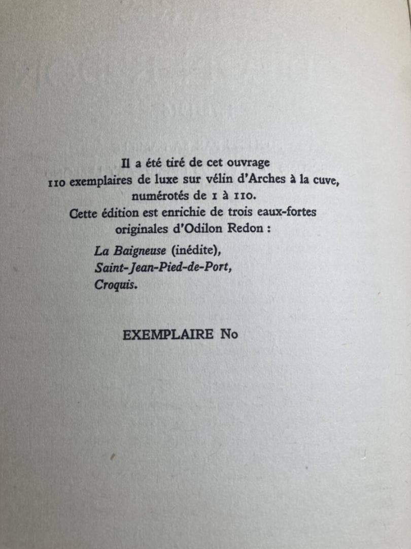 L*3様 ルドン★Odilon Redon　挿絵本　『 LETTRES 』 19