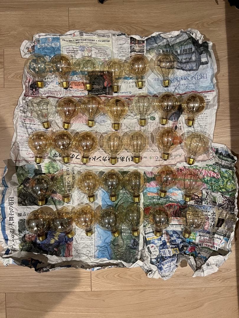 エジソン電球150球&ストリングライトまとめ売り（防雨型）
