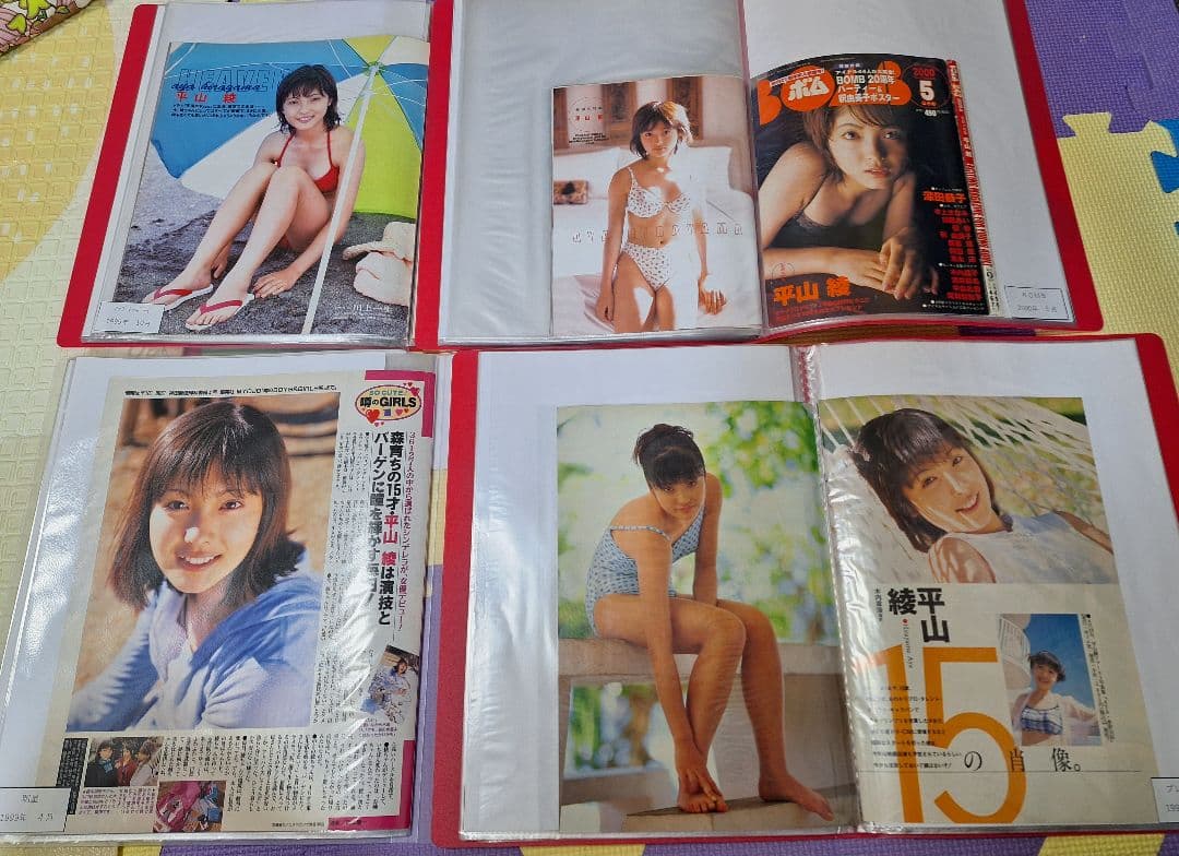 平山あや(1冊200円計算)49冊分172ページ切り抜きしファイリング済み