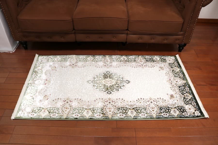 玄関マット ペルシャ柄絨毯79×154新品 カーペット ランナー