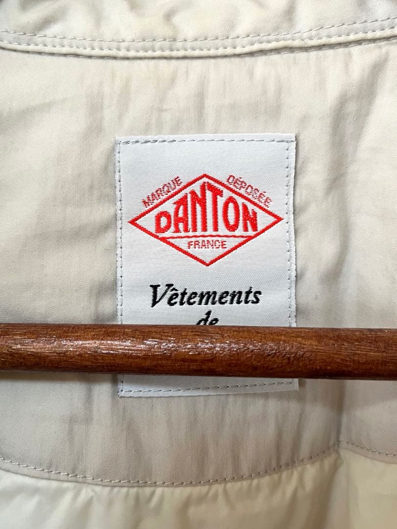 ダントン　インサレーション　フードシャツジャケット　アイボリー　36
