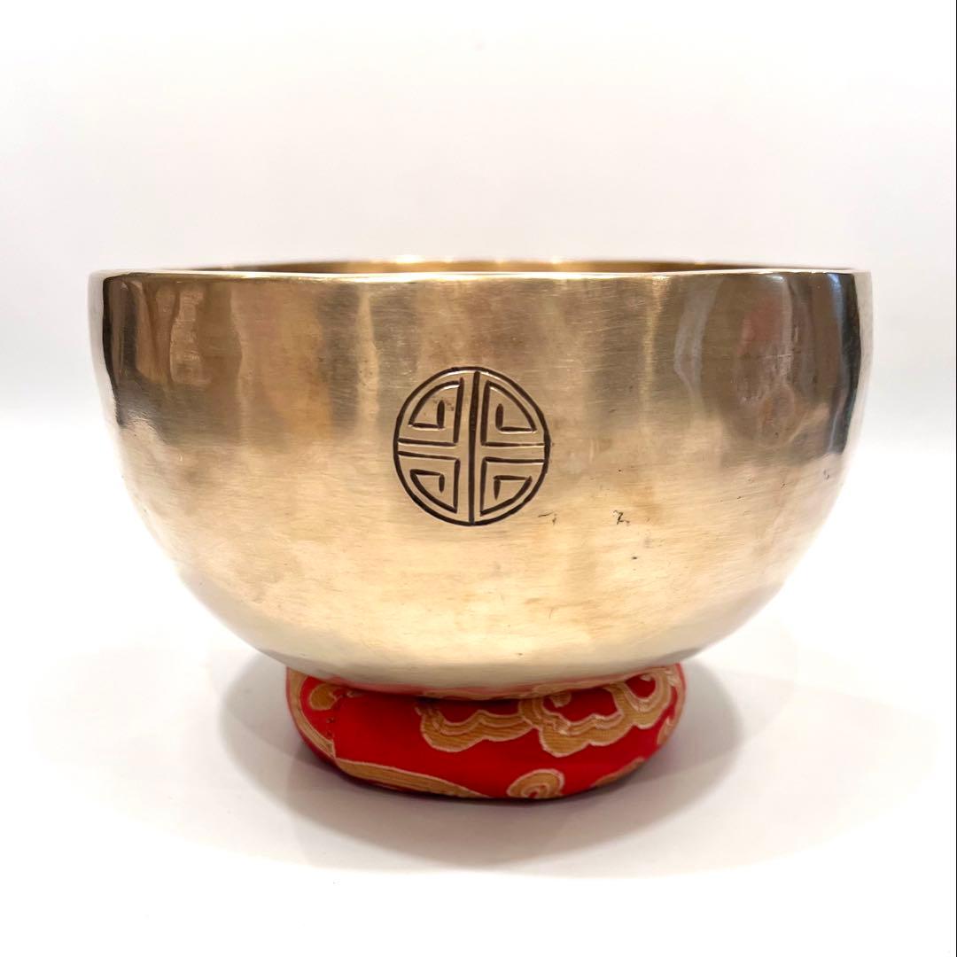 フルムーン マットゴールド 16cm D音 シンギングボウル