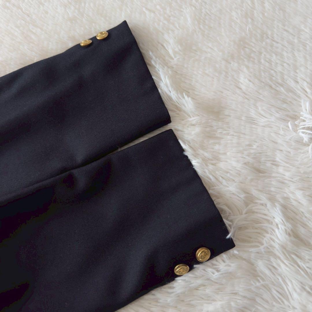 BROOKS BROTHERS ✨紺ブレ　ジャケット　段返り　ロゴ刻印　金ボタン