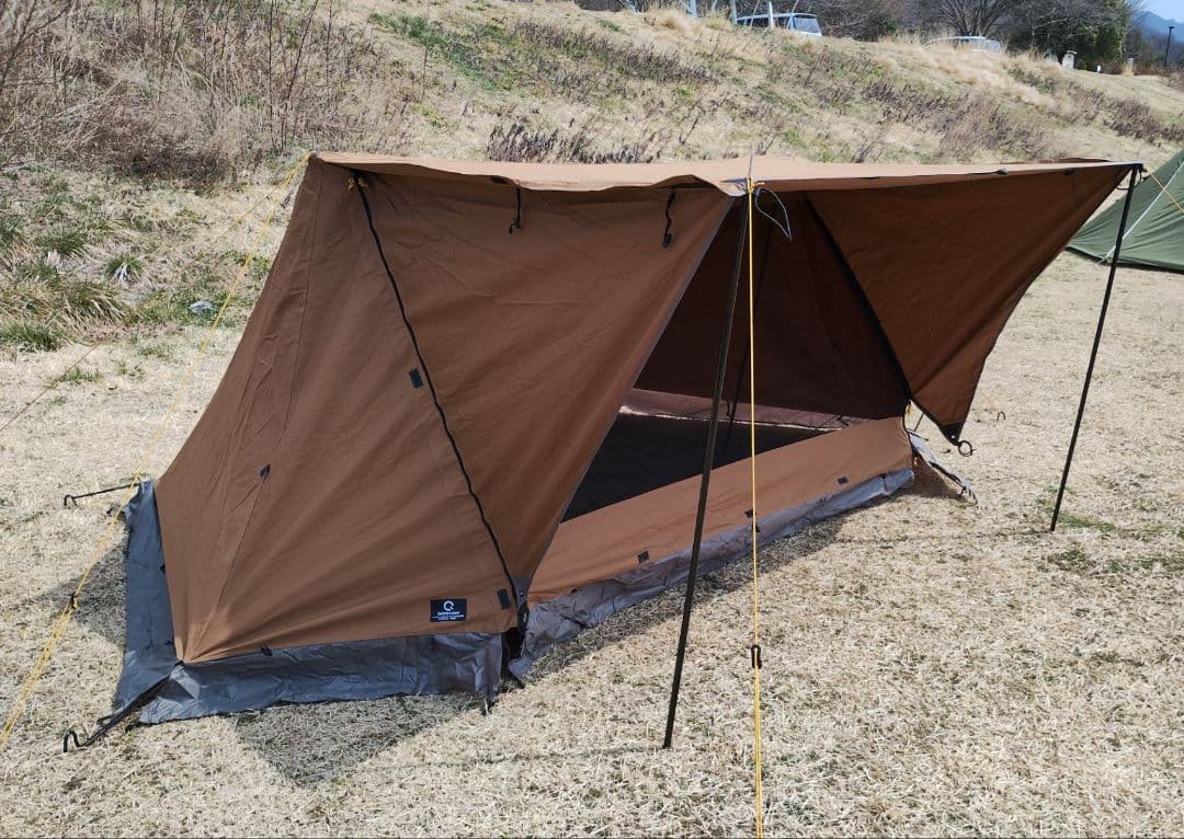 クイックキャンプ　tcパップテントサンドカラー